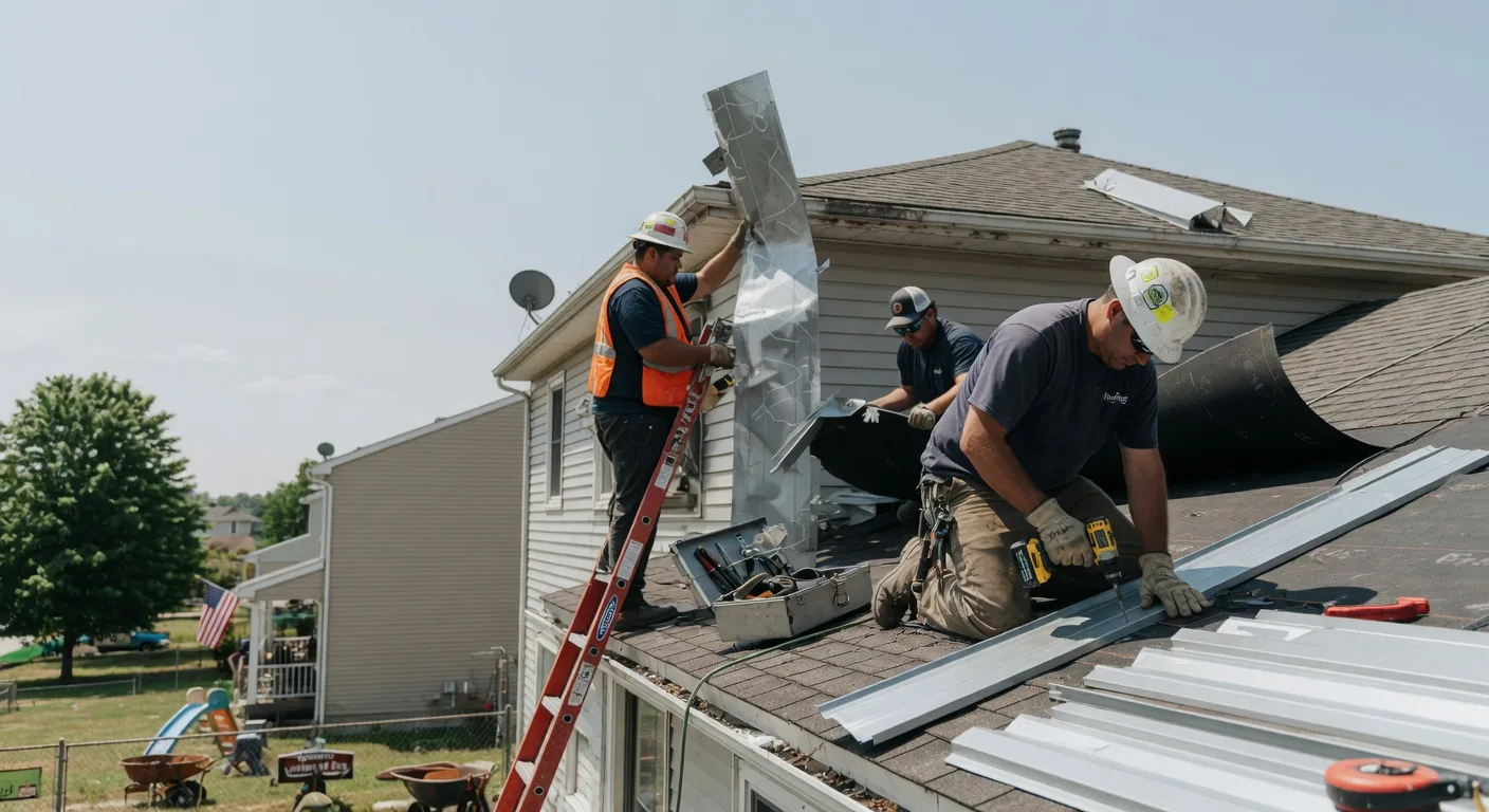 Storm Damage Metal Roof Repair in Sandy Lake, PA